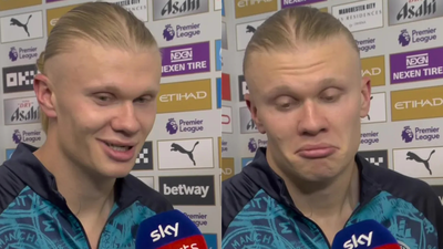 Erling Haaland ignores Sky Sports warning, refuses apology after scoring winner and reacting to Gabriel Magalhaes clash | International Sports News
