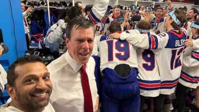 Kash Patel breaks silence on viral locker-room beer chug with Matthew Tkachuk as $250M legal battle heats up | NHL News