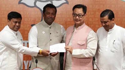 Leander exits TMC, joins BJP ‘to serve youth and countrymen’ | India News