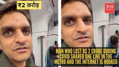 Man who lost Rs 2 crore during Covid shared one line in the metro and the internet is hooked |