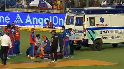 Scary scenes! Lungi Ngidi taken off in ambulance after suffering head injury in DC vs PBKS IPL match | Cricket News