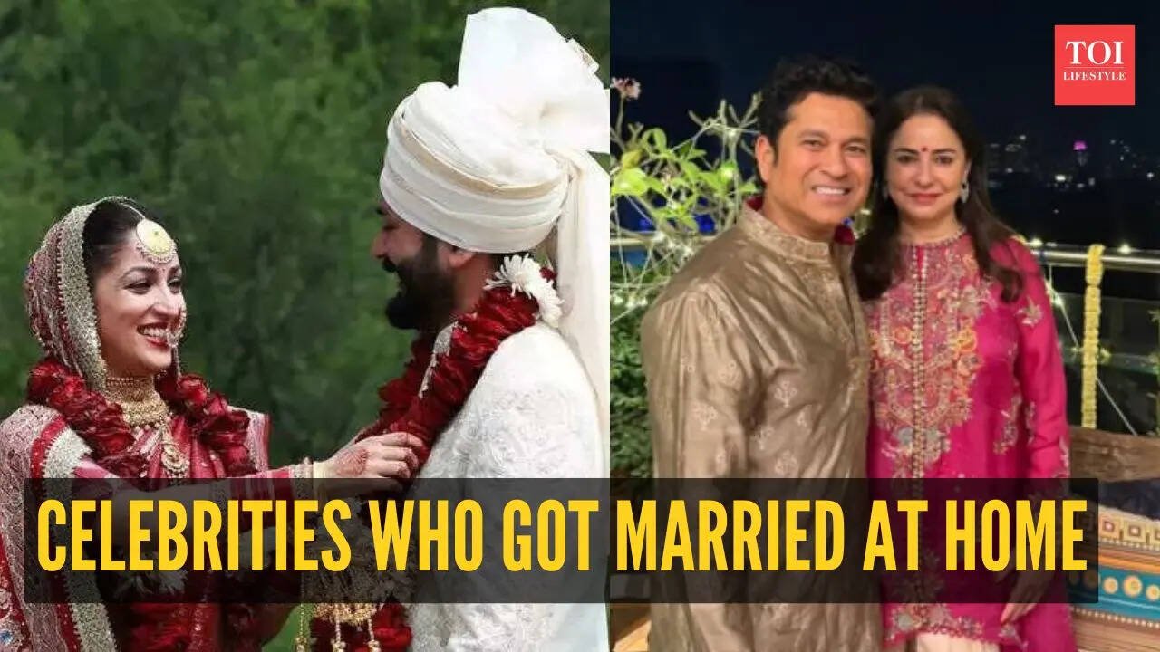 10 celebrities who chose to get married in the comfort of their homes