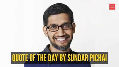 Sundar Pichai Quote: Quote of the day by Sundar Pichai: “A person who is happy is not because everything is right in his life, he is happy because his…”