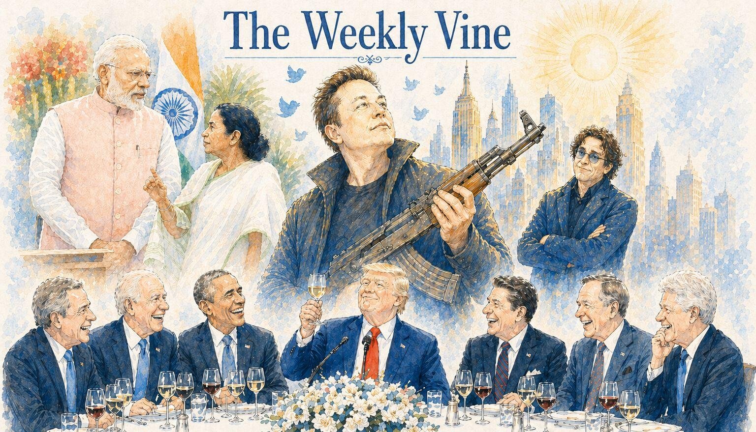 Poll daddy, a gunman at the White House Correspondents’ Dinner, and a lounge in an Indian airport