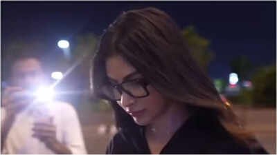 Mouni Roy makes FIRST public appearance at airport after announcing separation from Suraj Nambiar