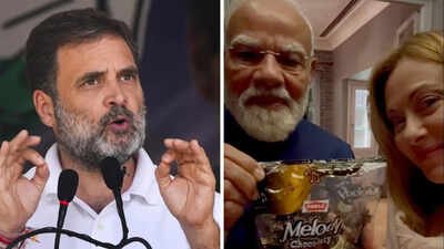 Rahul Gandhi takes ‘nautanki’ swipe at PM Modi’s ‘Melody’ gift to Meloni