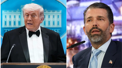 Donald Trump: ‘If I do attend, I get killed’: Donald Trump says he ‘has a thing called Iran’ stopping him from attending son’s wedding