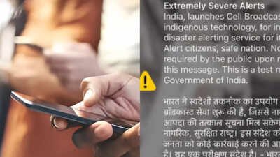 India Launches Disaster Information System: Received alarm-like notification on phone? Here’s what it means | Delhi News
