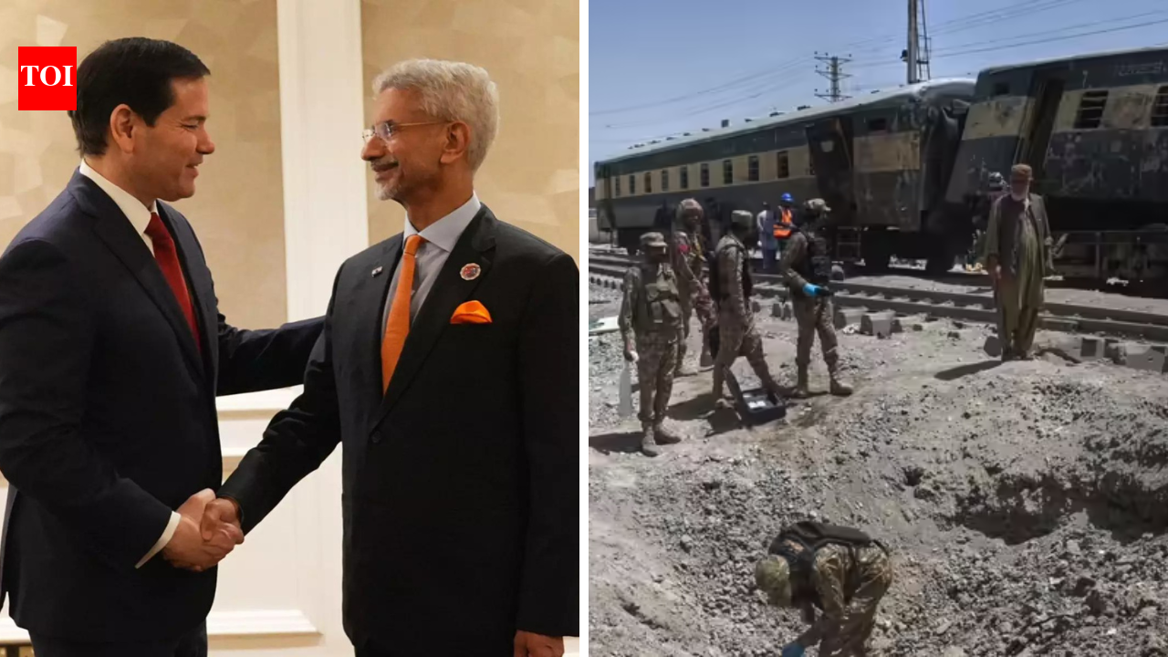 Evening news wrap: Jaishankar, Rubio discuss racism, defence & visa; 24 Pak personnel killed in train blast & more | India News