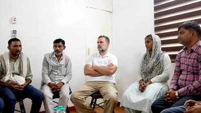 ‘Broken, corrupt system’: Rahul Gandhi meets kin of NEET aspirant who died by suicide after paper leak | India News