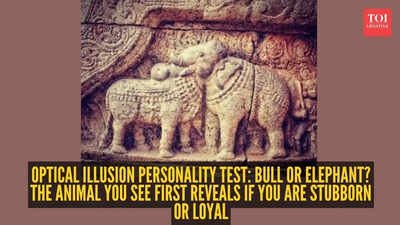 Optical illusion personality test: Bull or elephant? The animal you see first reveals if you are stubborn or loyal |