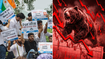 Evening news wrap: NEET exam cancelled over paper leak; stock market crashes over 1,400 points & more | India News