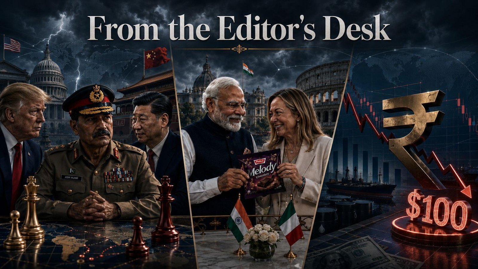 How Asim Munir is playing Trump and Xi at once, a ‘Melodi’ moment and rupee at 100