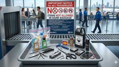 10 items travellers are not allowed to carry in hand baggage (number 5 might surprise you) |