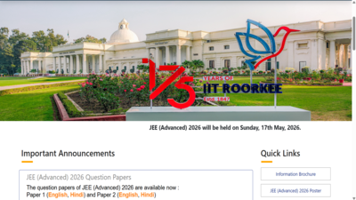 IIT Roorkee releases question papers at jeeadv.ac.in, direct link to download here