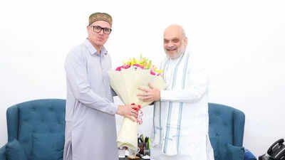 Omar Abdullah meets Amit Shah, discusses J&K’s statehood | India News