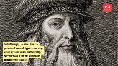 Quote of the day by Leonardo da Vinci: “The painter who draws merely by practice and by eye, without any reason, is like a mirror which copies everything placed in front of it without being conscious of their existence”