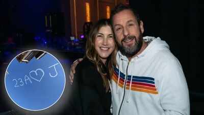 Adam Sandler Anniversary: Adam Sandler’s grand 23rd anniversary gesture: Actor writes his and wife Jackie’s initials on the sky; ‘Love you forever’ |