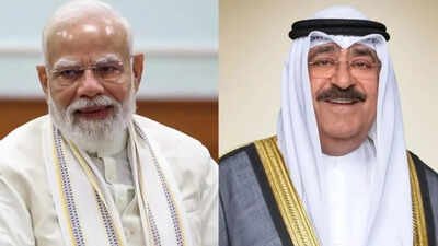 PM Modi speaks with Kuwait emir, reviews West Asia security situation | India News