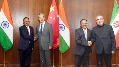 BRICS security meet in Delhi: Ajit Doval discusses ties with China FM, Middle East war with Iranian official | India News