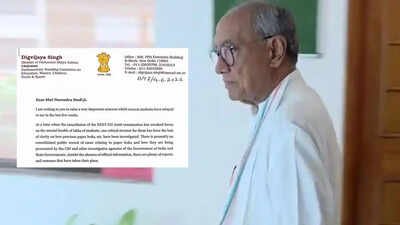 Congress MP Digvijaya Singh Demands White Paper on NTA Exam Irregularities | India News