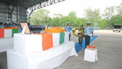 Mortal remains of AN-32 crash victims from Jorhat sent to their native places by IAF | India News