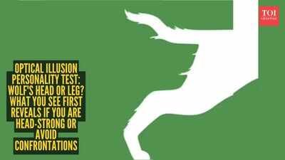 Optical illusion personality test: Wolf’s head or leg? What you see first reveals if you are head-strong or avoid confrontations |