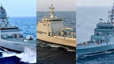 PM Modi to preside over ceremony to commission 2 warships, one survey vessel into Navy tomorrow | India News