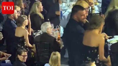 Travis Kelce joins Taylor Swift as she becomes youngest woman to be inducted into Songwriters Hall of Fame; couple dance to ‘Umbrella’, ‘Single Ladies’ – WATCH |