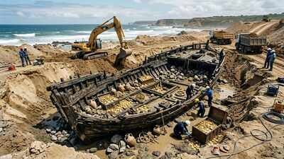 Portuguese Shipwreck: A diamond mining operation uncovered a 500-year-old Portuguese shipwreck filled with gold and ancient secrets | World News