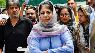 Mehbooba Mufti: ‘I regret it’: Mehbooba Mufti claims Jantar Mantar remark a slip of tongue, apologises | India News