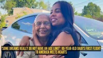 ‘Some dreams really do not have an age limit’: 80-year-old dadi’s first flight to America melts hearts