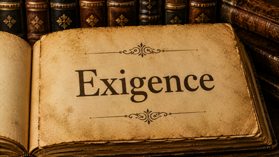 Word of the day: Exigence |